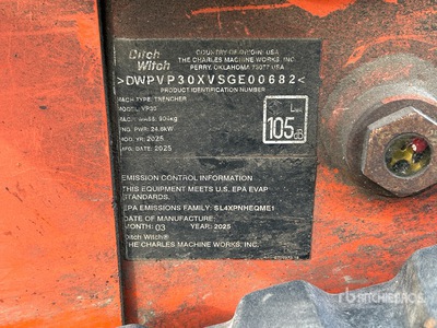 Ditch Witch 100SX Walk Behind Cable Plow