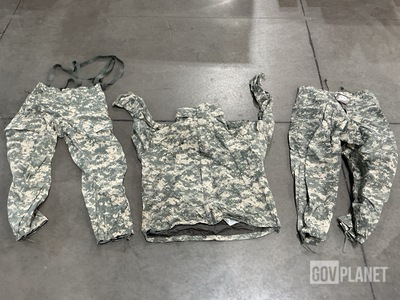 (9) Pairs of Cold Weather Trousers, (5) Wet Weather Jackets & Assorted Items