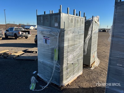 Quantity of (4) Uline Double Tier Lockers