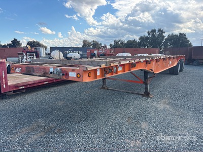 2010 Viking 47 ft T/A Spread Axle Flatbed Trailer