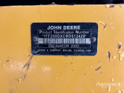 2011 John Deere 200D LC Tracked Excavator