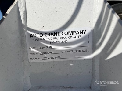 2023 Auto Crane EC-2 Truck-Mounted Service Crane (Unused)