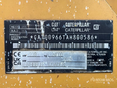 2023 Cat 966 High Lift Build 14A Wheel Loader