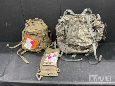 (42) Hydration System Carriers, (23) Large Field Pack Sets & Assorted Items
