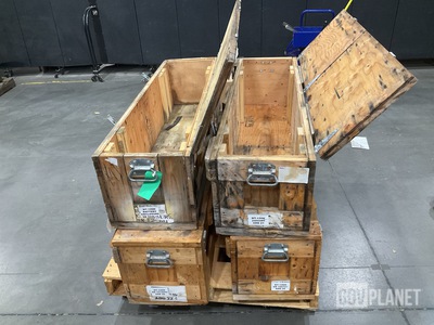 (4) Wooden Crates