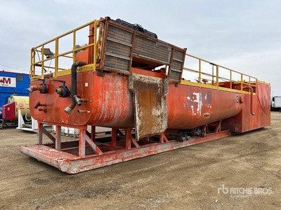 Skid Mounted Single Cell Polymer Mixing Chemical Tank
