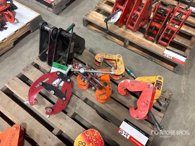 Quantity of (8) Miscellaneous Beam Clamps Tuigage