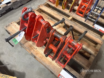 Quantity of (4) Miscellaneous Beam Clamps Tuigage