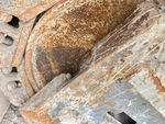 Undercarriage with Left Track Tensioner