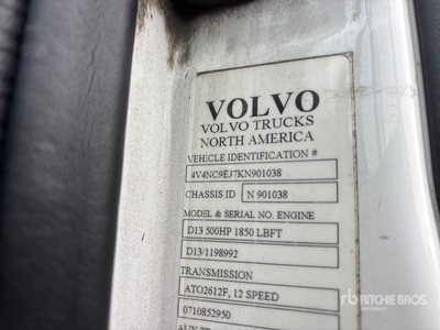 2019 Volvo VN 6x4 Cabina con cuccetta per trattore stradale