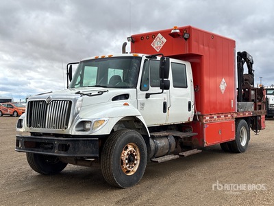 Hiab 032-2 1900 kg Knuckle Boom on 2006 International WorkStar 7400 4x2 Crew Cab شاحنة رافعة