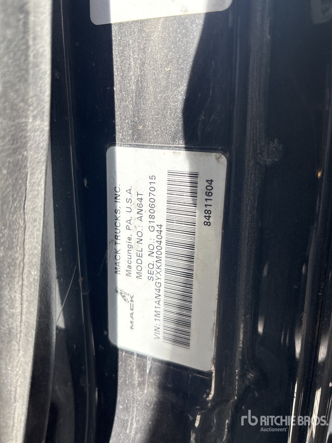 2019 Mack AN6 T/A Sleeper Truck Tractor