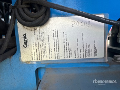 2015 Genie S-40 4WD Diesel ブームリフト