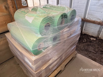 Lot of (31) Rolls Green Plastic Sheeting
