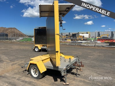 2013 Bartco VM-C-C5-BSM Solar Message Board (Inoperable)
