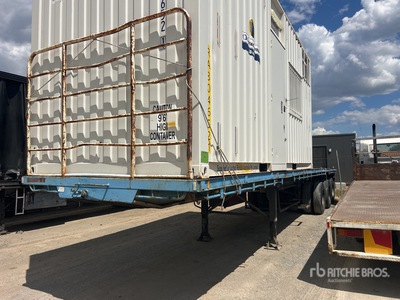 1981 Blue Allisn 12.1 m Flatbed Trailer