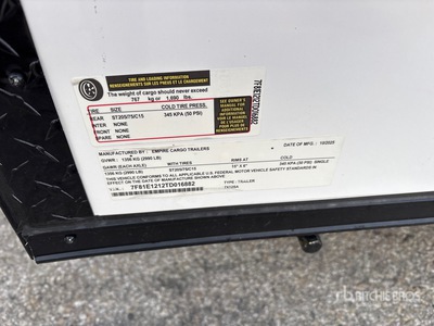 2026 Empire 7X12SA Enclosed Trailer