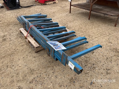 Quantity of (3) 8 ft x 36 in Cantilever Steel Storage Rack
