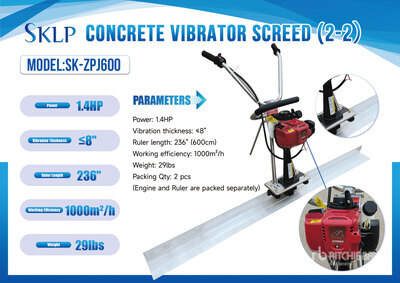 2027 SKLP SK-ZPJ600 Vibrator Concrete Screed (Unused)