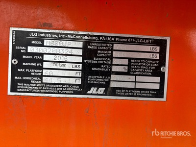 2016 JLG M600JP Podnośnik teleskopowy