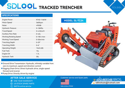 2027 SDLOOL SL-TC24 Tracked Grabenfräse (Unused)