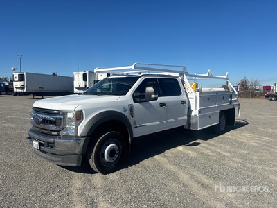 2020 Ford F-550 XL 4x2 Crew Cab Flatbed Truck