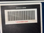 General Appearance with Unit Serial Number