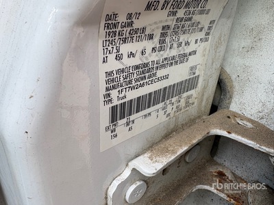 2012 Ford F-250 4x2 Crew Cab Pickup (Inoperable)