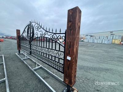 Quantity of 2026 EG EarthyGrounds EG-T20-SC 19 ft 4 in x 7 ft 2 in Steel Bi-Parting Driveway Gate (Unused)