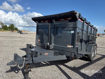 2025 Covered Wagon D-7X14X4X14-T 14 ft T/A Tipping Utility Trailer