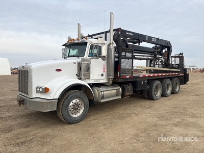 2007 Hiab 210K-3 Knuckle Boom on 2004 Peterbilt 378 8x6 Boom Truck