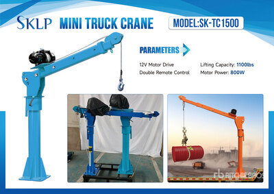 2027 SKLP SK-TC1500 Electric 1100 lbs Mini Truck Crane (Unused)