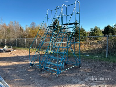 Quantity of (2) Rolling 7 ft Step Ladder