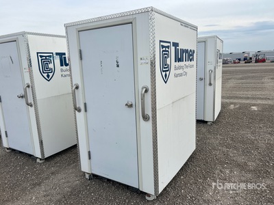 LuxLav H3 4 ft 11 in x 4 ft 1 in 1 Person Skid-Mounted Portable Toilet