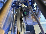 Engine with A/C Compressor