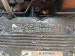 Engine with Emission Label