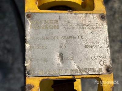 2011 Wacker Neuson DPU 5545He ضاغطة الألواح الاهتزازية