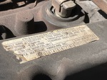 Engine with Emission Label