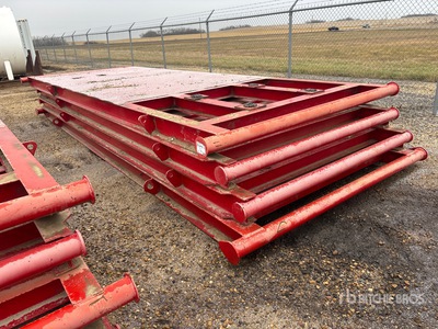 Quantity of (4) 8 ft 6 in x 22 ft 4 in Steel Skid