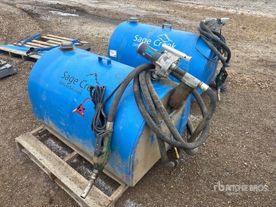 Quantity of (2) Tidy Tanks Steel 2 Fuel Tanks Fuel Tank