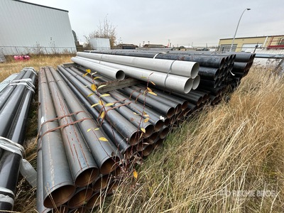 Quantity of (100) 6 in x 21 ft Steel Pipe (Unused)