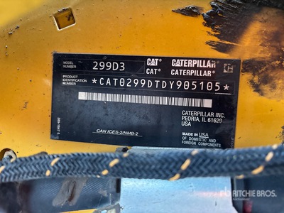 2021 Cat 299D3 Two-Speed High Flow XPS Chargeuse sur rails compacte