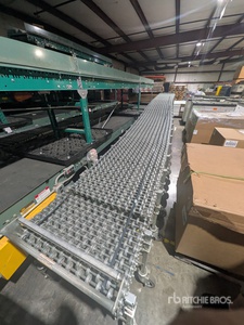 70' × 30" Flexible Gravity Skate-Wheel Conveyor