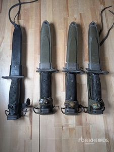 (4) Bayonets with M8A1 and M10 Scabbards