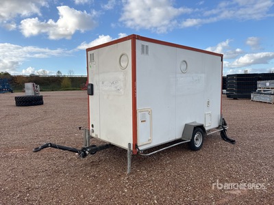 CNSE Bungalow De Chantier 1 Essieu S/A Roadwork Cabin هيكل محمول