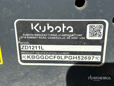 2024 Kubota ZD1211 Lawn Mower