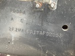 General Appearance with Frame Stamp Serial Number/VIN Photo