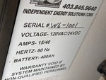 General Appearance with Unit Serial Number
