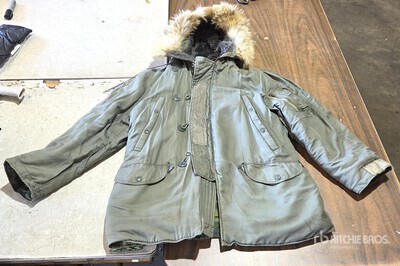 (3) Vintage N-3B Parkas w/ Coyote Fur Hoods, Size Medium