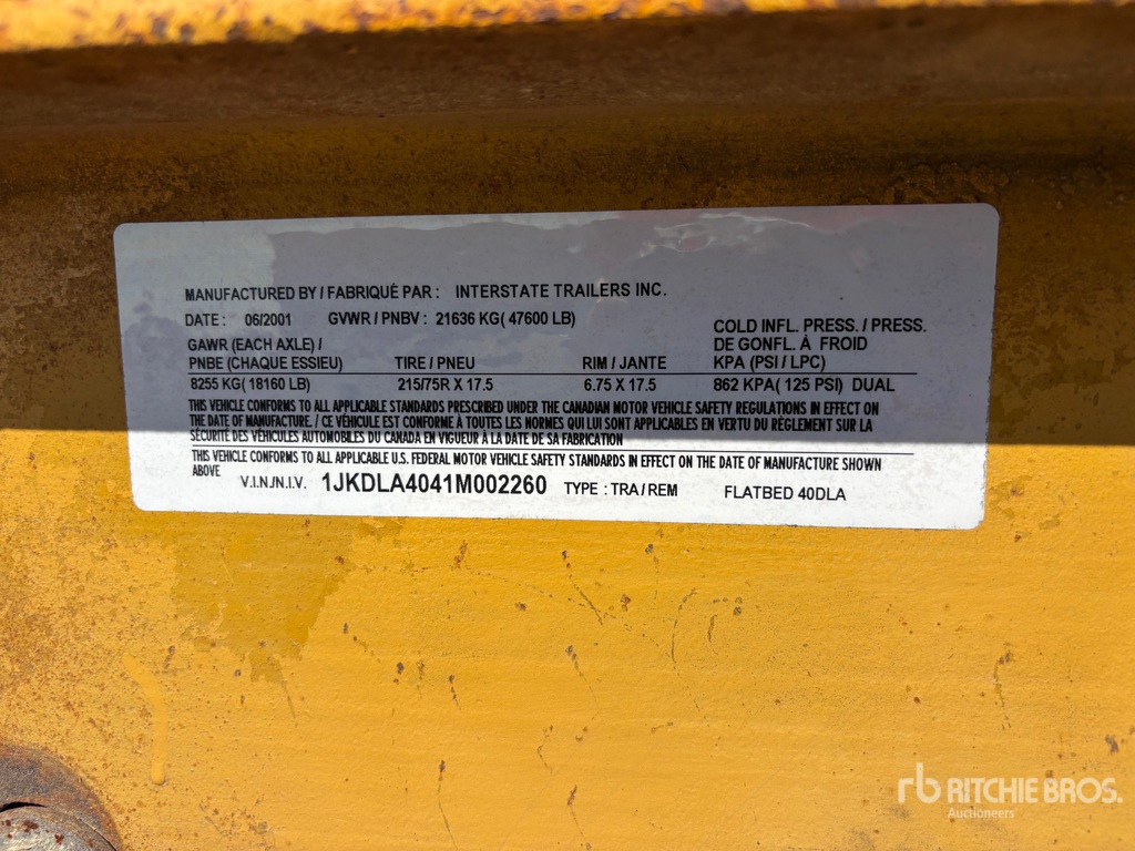 General Appearance with Numéro de série/Numéro d'identification du véhicule automobile